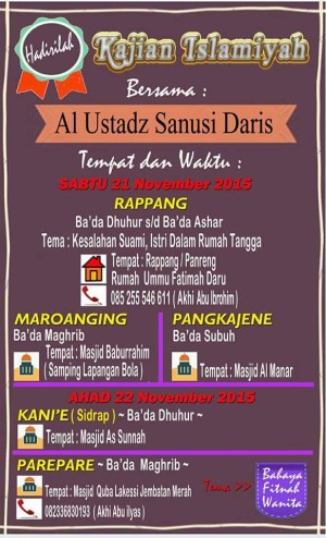 Pamflet Kajian Ilmiah Sidrap