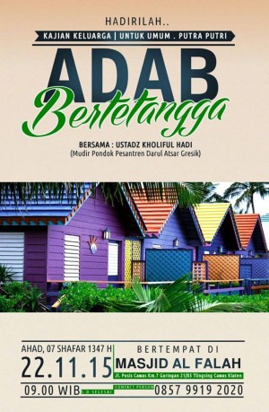 pamflet daurah Adab Bertetangga Gresik