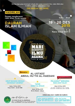 Mari menuntut ilmu agama
