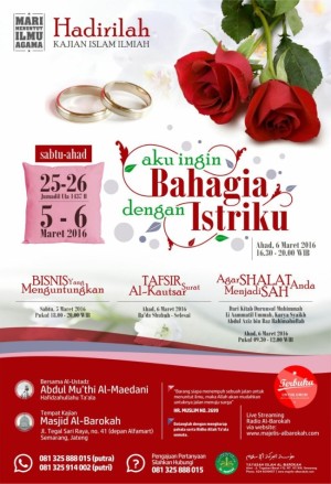Aku ingin bahagia dengan istriku
