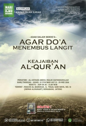 Agar doa menembus langit