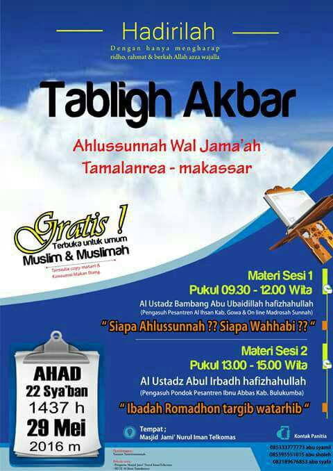 Tabligh Akbar di Tamalnrea Makassar