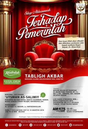 Sikap Ahlus Sunnah Terhadap Pemerintah