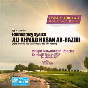 Taushiyah di Masjid Muwahhidin Panciro