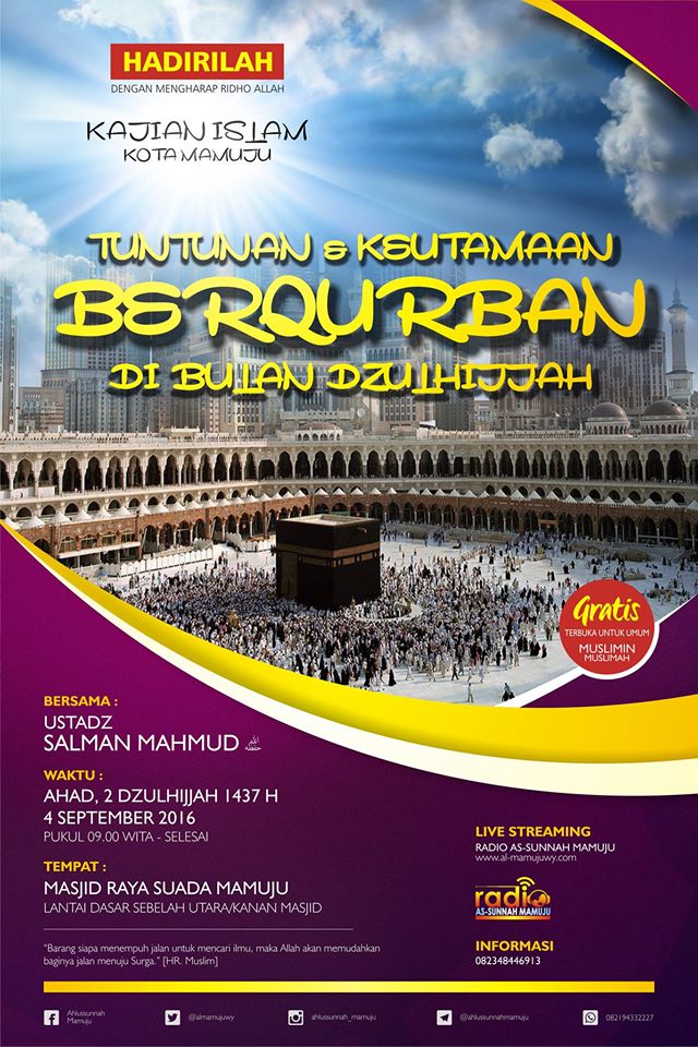 Tunutunan dan keutamaan berqurban