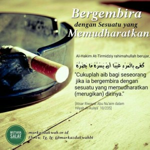 Bergembira dengan Sesuatu yang Memudharatkan