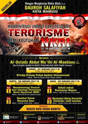 Membentengi Umat dari Idiologi Terorisme demi Keutuhan NKRI