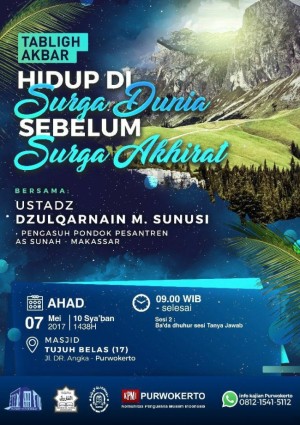 Hidup di surga dunia sebelum surga akhirat