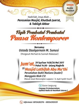 Fiqh pembatal2 puasa kontemporer