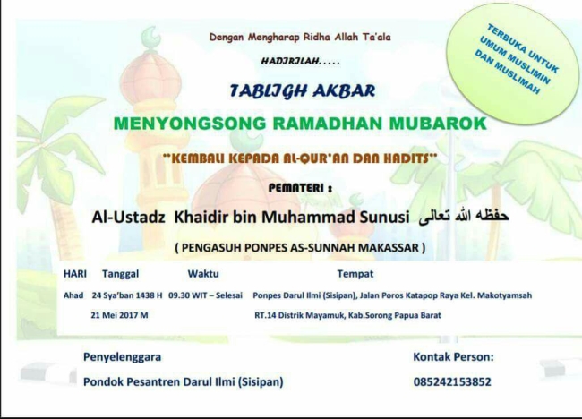 Menyongsong Ramadhan Mubarok