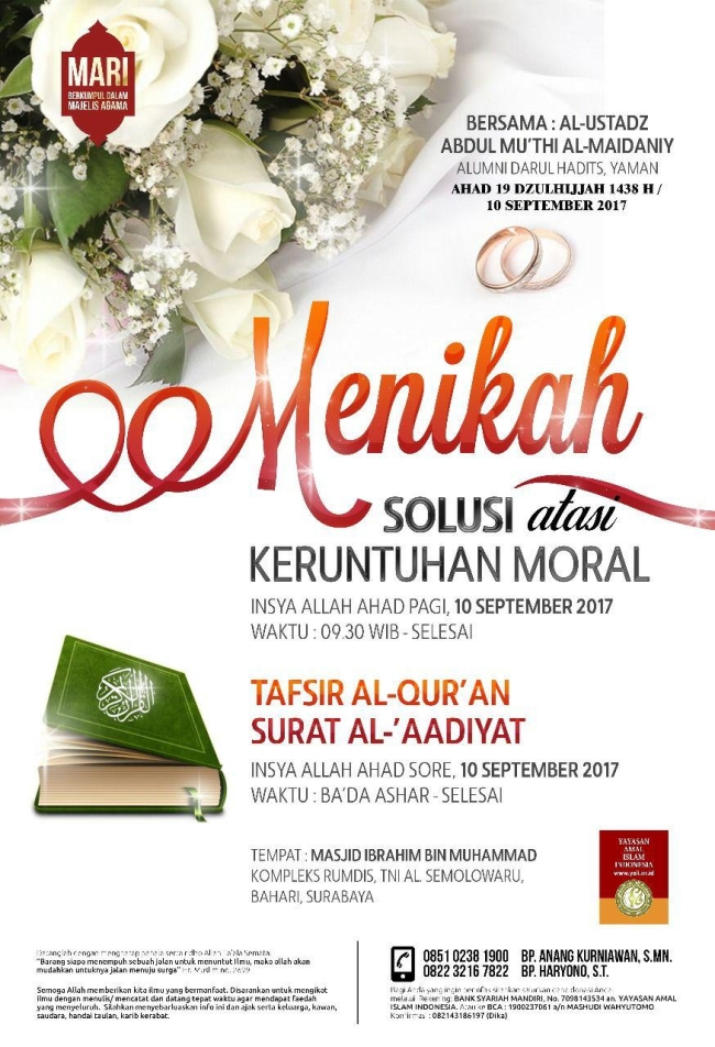 Menikah solusi atas keruntuhan moral