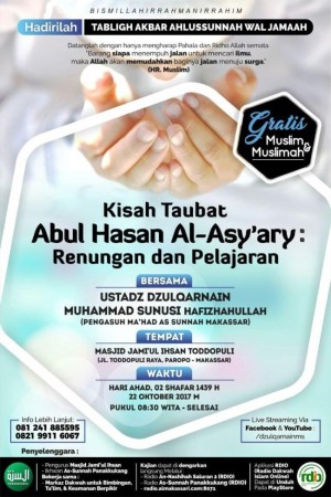 Kisah Taubatnya Abul Hasan Al Asyary